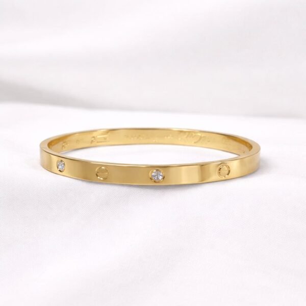 gold love bangle