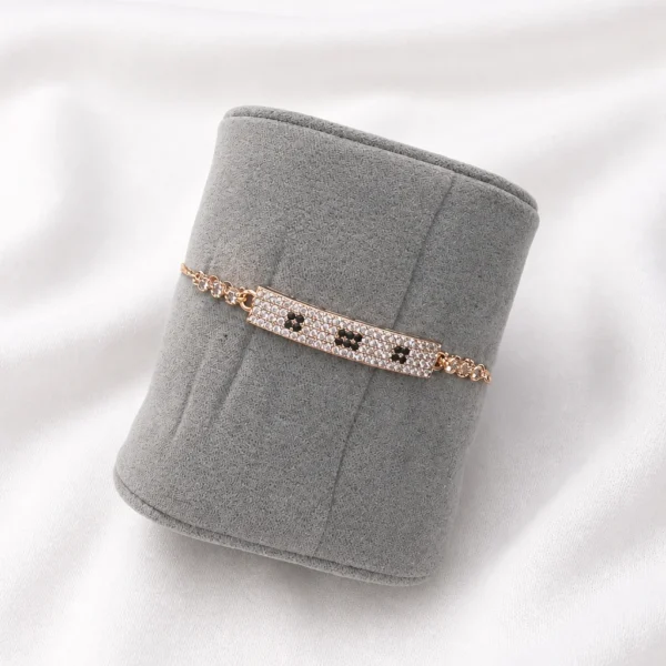 black clover bar bracelet