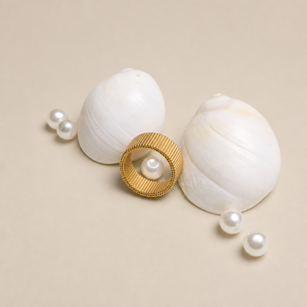 golden cuff band ring
