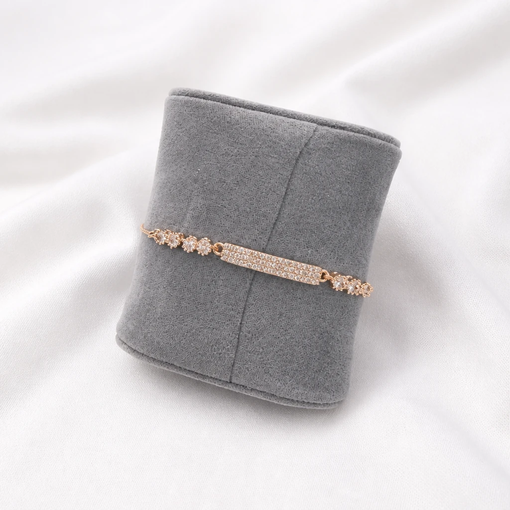 rose gold halo bar bracelet 3 rose gold halo bar bracelet 3