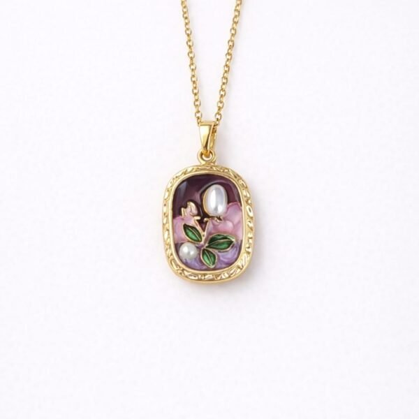 vintage pearl garden necklace